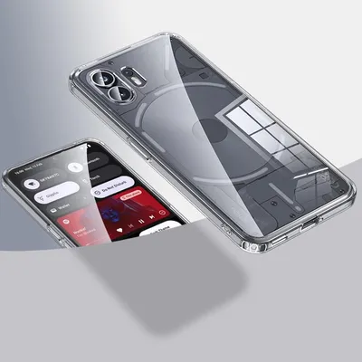 Produktbild von Für Nothing Phone 2 Armor Hartschalen TPU / PC Transparente Schutzhülle Case