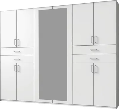 Produktbild von Kleiderschrank Taiga Drehtürenschrank 270x58x210cm weiß 10-türig