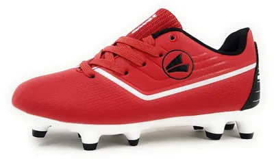 Immagine prodotto di Scarpe sportive Jako per bambini, scarpe da calcio, colore rosso, adatte anche per il tempo libero