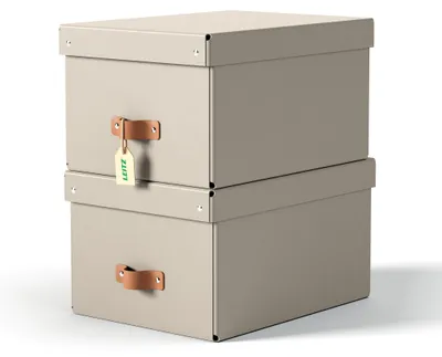 Produktbild von Leitz 61490012 Aufbewahrungsbox Karton Grau