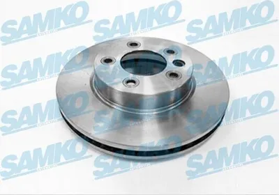 Produktbild von SAMKO Bremsscheibe Vorne Links für VW Touareg (7LA, 7L6, 7L7) 330mm P2010V