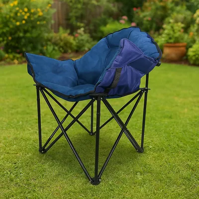Produktbild von Klappbarer Komfortsessel mit weichem Velvet Bezug