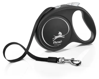 Productafbeelding van Flexi Black Design L, 5 meter, uitrolbare hondentuig