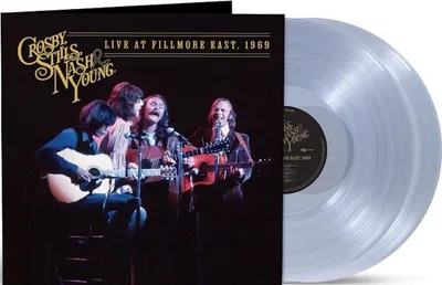 Produktbild von Crosby, Stills, Nash & Young - Live At Fillmore East, 1969 (Clear Coloured) (2 LP)