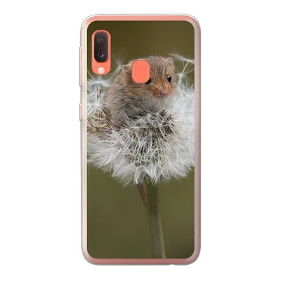 Produktbild von MuchoWow® Handyhülle Schutzhülle Hülle für Samsung Galaxy A20e Maus - Jung - Blumen Silikon Softcase Handy Hülle - Abdeckung
