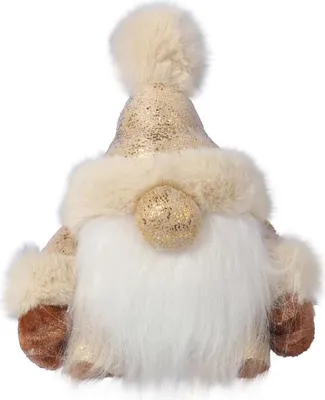 Produktbild von Goldener Glücksbringer-Weihnachtskobold 17 cm - Skandinavischer Wohntalisman