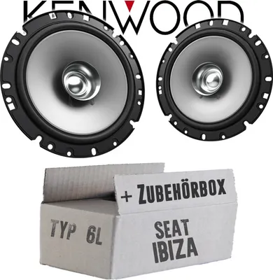 Produktbild von Lautsprecher Boxen Kenwood KFC-S1756 - 16,5cm Koax Auto Einbauzubehör - Einbauset passend für Seat Ibiza 6L Front Heck - justSOUND