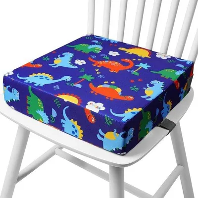 Produktbild von Kinder-Boostersitz - Tragbares Sitzkissen - Ermöglicht selbstständiges Essen - Abnehmbare Bezüge - 27 x 15 x 7 cm