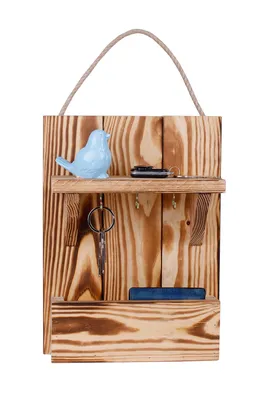 Immagine prodotto di Evila Originals, Ovoid- MST2311, Naturale, portachiavi, 31 cm x 24 cm x 8 cm, portachiavi in legno con tasca