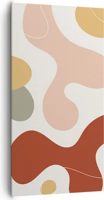 Produktbild von Bild auf Leinwand - Leinwandbild - Einteilig - Abstraktion Flecken Modern - 65x120cm - Wand Bild - Wanddeko - Wandbilder - Leinwanddruck - Bilder - Wanddekoration - Leinwand bilder - PA65x120-4439