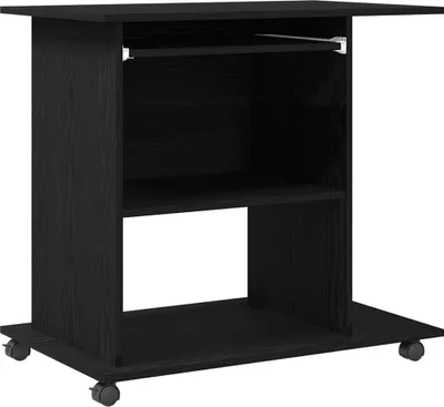 Obrázek produktu pro vidaXL Počítačový stůl dub černý 80x50x75 cm materiál na bázi dřeva