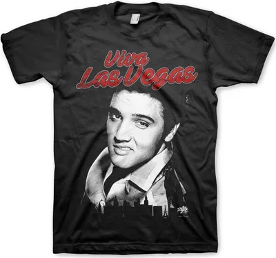 Immagine prodotto di Elvis - Maglietta Viva Las Vegas - Grande - Nero