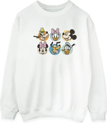Produktbild von Disney - "Mickey Mouse and Friends" Sweatshirt für Herren BI40070 (M) (Weiß)