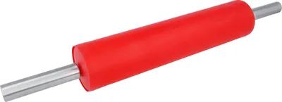 Produktbild von Teigroller aus Edelstahl mit Silikonmantel, 6,5 cm Durchmesser, spülmaschinenfest