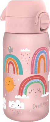Produktbild von ION8 Kinder Trinkflasche, 350ml, Auslaufsicher, Einhandöffnung, Sichere Verriegelung, Spülmaschinenfest, BPA-frei, Tragegriff, Klappdeckel, Leicht zu
