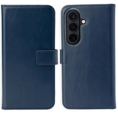 Obrázok produktu pre Selencia Pravá kožená knižnica pre Samsung Galaxy S26 - tmavomodrá