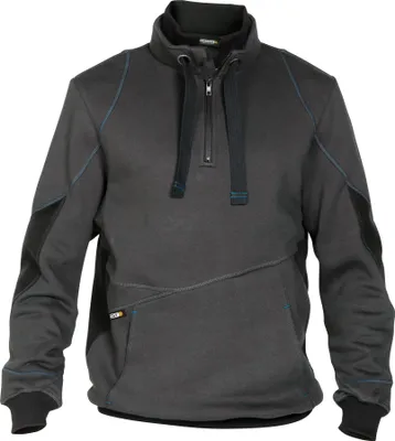 Produktbild von DASSY® Stellar Sweatshirt ANTHRAZITGRAU/SCHWARZ Gr.S Länge: STANDARD