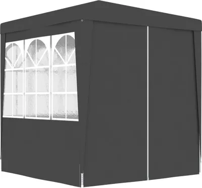 Obrázok produktu pre Profesionálny párty stan+bočné steny 2x2 m, antracitový 90 g/m²