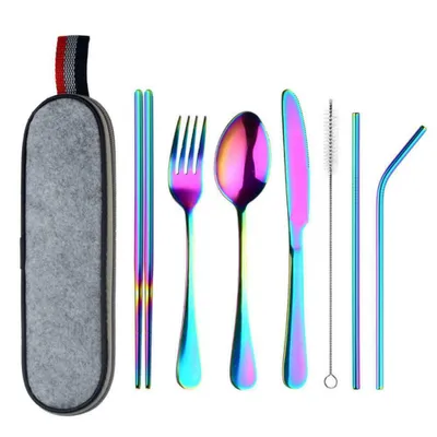 Produktbild von Reisebesteck, 8-teilig - Rainbow