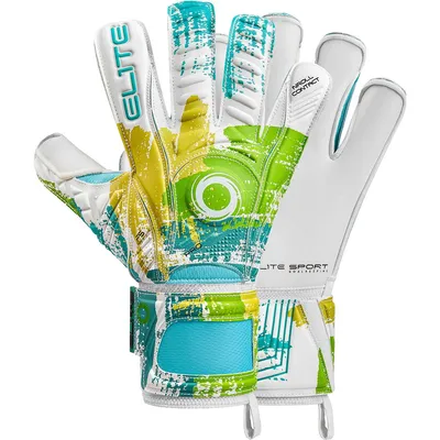 Produktbild von Elite Sport Natura Torwarthandschuhe - Weiß / Multicolor  | Größe: 9