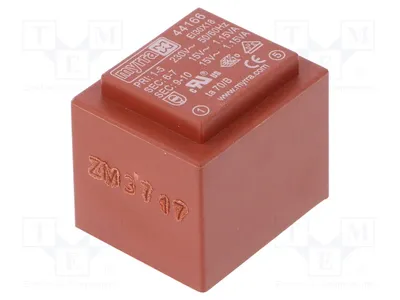 Obrázek produktu pro 1x Transformátor: s povlakem, 77 mA, 2,3 VA, 15 V, 230 VAC, 77 mA, typ 44166 - transformátory 15 V