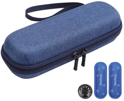 Produktbild von Dailygoods- Insulin Pen Cooler - Kompakte Reisebox - Portable Insulin Case - Wasserdicht - EVA Material - 20 x 7 x 5 cm - Insulin Kühlbeutel