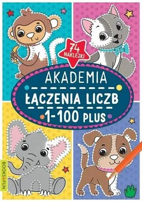 Produktbild von Akademia łączenia liczb 1-100 plus - edukacyjna książeczka dla dzieci