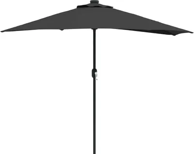 Obrázek produktu pro Zahradní slunečník Černá 294 x 150 x 224 cm Polyester a ocel