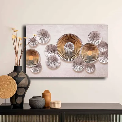 Produktbild von Wallity, 4570GSC-020, Dekorative Leinwandmalerei, Mehrfarbig, 100 % LEINWAND, 45 x 70 cm