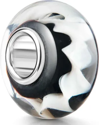 Produktbild von MATERIA by Matthias Wagner Glas Bead schwarz weiß Muster 854