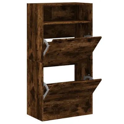 Obrázok produktu pre vidaXL Skriňa na topánky smoke oak 60x34x116 cm materiál na báze dreva