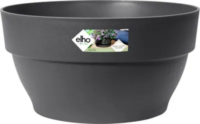 Produktbild von Pflanzschale Elho Vibia Campana Kunststoff Ø 34 cm H 17,4 cm anthrazit
