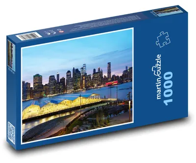 Zdjęcie produktu dla martinpuzzle - Puzzle 1000 - Nowy Jork - Manhattan, noc