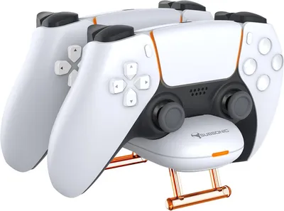Immagine prodotto di Stazione di ricarica - Compatibile con DualSense e PlayStation 5 - Caricabatterie - Controller - Stazione di ricarica compatta con USB-C - Cavo