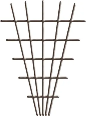 Immagine prodotto di Griglia Garden MEV5 145x5x75 cm, 4/4,7 mm, di supporto per fiori, marrone, da giardinaggio