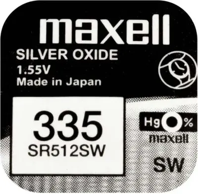 Image de Piles bouton MAXELL, 0% mercure, lot de 10 301 - 399