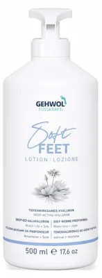 Produktbild von GEHWOL FUSSKRAFT Soft Feet Lotion (500 ml) mit Wasserlilienextrakt für seidenglatte Füße