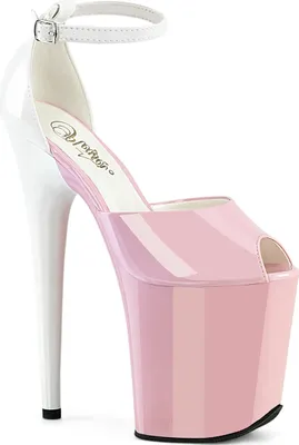 Produktbild von FLAMINGO-868 Damen Sandale von Pleaser, Rosa Weiß , EU 36, US 6