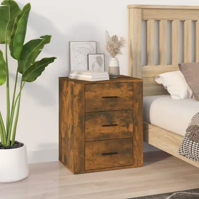 Obrázek produktu pro vidaXL Noční stolek Smoked Oak 50x36x60 cm výrobek ze dřeva