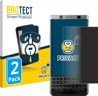 Produktbild von 2x BROTECT Sichtschutzfolie für BlackBerry Keyone Anti-Spy Privacy Sichtschutz Blickschutz Folie Blaulicht-Schutz