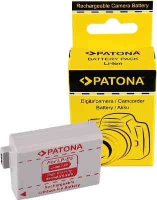 Produktbild von Akku kompatibel Canon LPE5 LP-E5 EOS 1000D 450D 500D