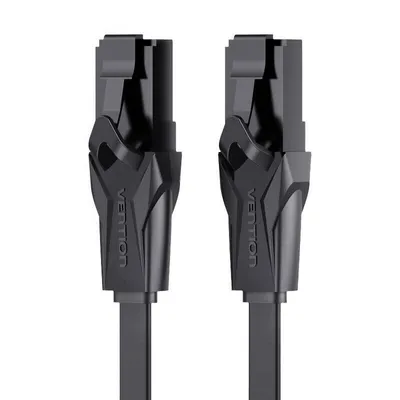 Image de Utp Cat6 Vention Ibabl Rj45 Ethernet flat cable 1000Mbps 10M Black