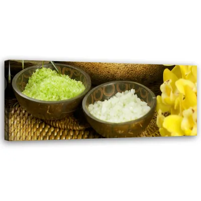 Produktbild von Leinwandbild Zen-Spa-Arrangement 150x50 Feeby Grün bild für die wand bereit zum aufhängen