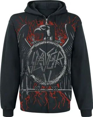 Produktbild von Slayer Kapuzenjacke Herren Black Eagle schwarz XXL