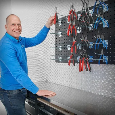 Productafbeelding van 20 stuks tangenhouders, gereedschapshaak voor op een gereedschapsbord