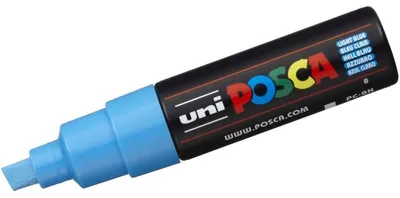 Obrázok produktu pre POSCA PC-8K, Modrá, Viacfarebný, 1 farba/farieb, Hrubá, Kužeľový hrot, Kolo