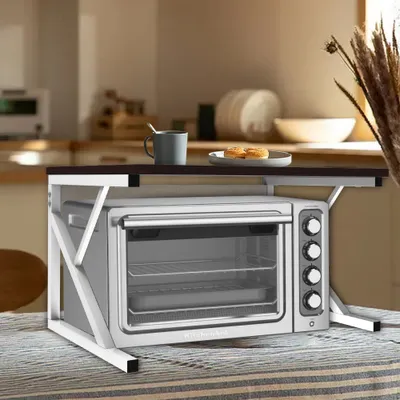 Image de Étagère de cuisine Étagère pour micro-ondes Support pour micro-ondes 54*35*34.5cm