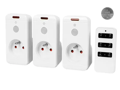 Obrázek produktu pro Dálkově ovládané zásuvky x3 10A