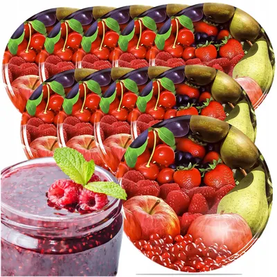Produktbild von Silgan Twist-off-Deckel für Gläser Obstmuster FI 82 10 Stück