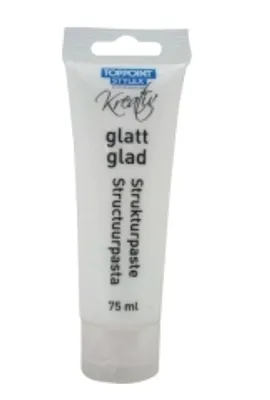 Produktbild von 6 Tuben Strukturpaste 75ml glatt weiß für Acrylfarbe